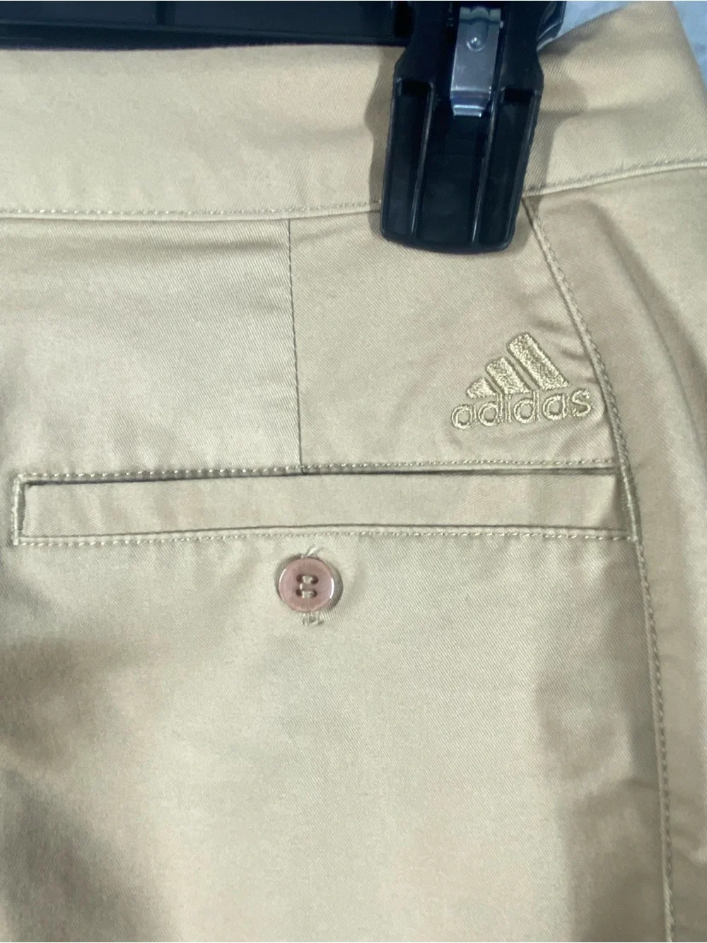 Adidas sports pants women’s size 4 khaki stretch pockets with zipper outdoors